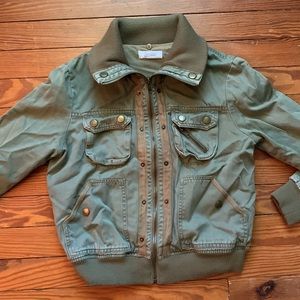 Olive Green Bomber Jacket